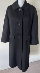 VTG 50s 60s Brynwood The Halle Bros Co Coat Union Made Women’s Med/Large? Black