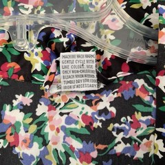 VTG Lingerie Short Nightie/Cami With Matching Gown Black Floral SM Laura Adam’s
