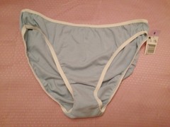 Vintage Ashley Taylor 100% Cotton Sissy Panties Baby Blue Size 8 K-Mart