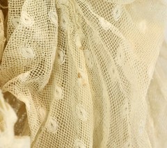 Antique 1905 Edwardian Ivory Tape Lace Summer Afternoon Tea Dress Gown