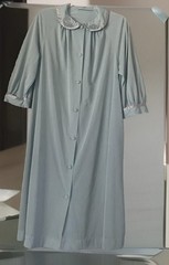 Vintage Gossard Artemis Nightgown/Robe Womens Medium Ice Blue Nylon Button Up