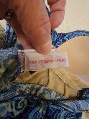 Vintage One Piece Blue Bathing Suit By Rose Marie Reid