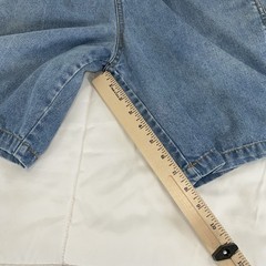 Vintage Gitano Denim Blue Jean Bib Shortalls 80s Womens Size M Hipster Festival