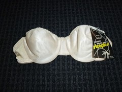 NOS Vtg Lovable Stay Put Seam Free Strapless Bra Beige #882 Sz 34A