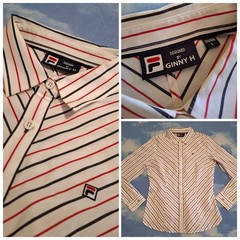 SHIRT woman 2016 FILA designed by GINNY H size L New! RARE