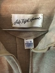 Vintage Saks Fifth Avenue ILGWU made in the USA wool romper with original tags
