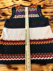 Ivy Wear Christmas Holiday Sweater Button Vest Size Large Cabinecore Art To Wear
