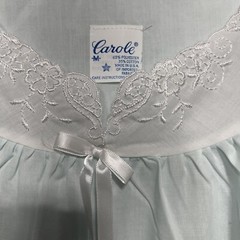 VGT Carole Night Gown Med Long BlueGrandma Cottage Core Pleasant Lightweight USA