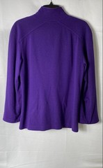 Gucci Women’s Vintage 80s Purple Quarter Zip Wool Sweater Mock Neck Size 38