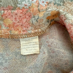 Vintage Diane Young 2 Piece Floral Silk Blend Skirt Set Pussy Bow Blouse sz 22.5