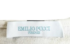 EMILIO PUCCI Shift Dress Sleeveless Tank Mod Print Cotton Knit Yellow Size 6
