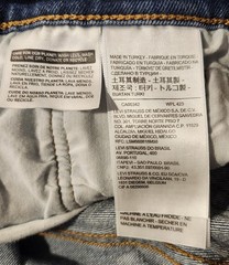 Vtg Style Big E Levi’s 501 S Red Label Skinny Button Fly Embroidered SZ 26/28!