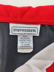 Vintage Impressions of California Black & White Colorblock Women’s Top 1980s