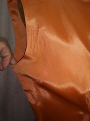 Vintage 1960’s Orange Rayon Taffeta Tulle Party Dress Size Small
