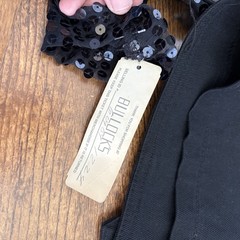 Vintage 80s black sequin embellished cropped bolero jacket. Brand Switch Size M