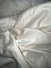 Shadowline Vintage 2 piece Cream Nylon Robe Peignoir & Nightgown Size Small