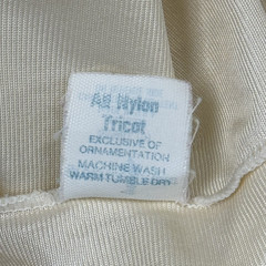 Vintage Nylon Camisole Greenco Maid Size 5 S Beige 60s 70s Lace Accents USA