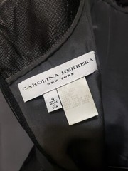 Carolina Herrera Dress Womens 4 Black Cocktail Formal Evening Dress Silk
