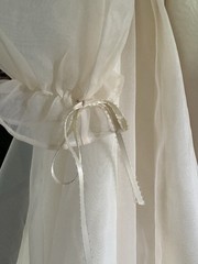 Vintage Renaissance 70’s Victorian Edwardian Wedding Dress Train Size 2/4P +VEIL