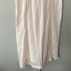Vintage Olga34 Bust Semi Sheer Cream Nylon & Lace Slip Dress Size Medium Retro