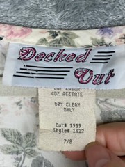 Vintage Dress Size 7/8 Crochet Trim Country Romance Floral Cottagecore Prairie