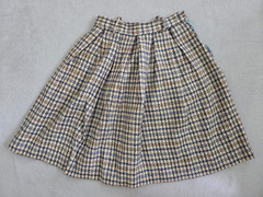 Vintage 60’s Woman’s Skirt 100% Wool USA Pleats at the Waist Matching Belt