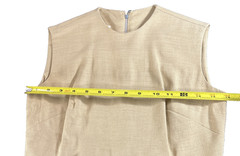 Vintage 1960’s Helen Whiting Inc Tan & Black Sheath Dress w/Scalloped Bodice