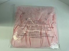 Vintage Lingerie Nightgown Shadowline Size M Pink Opacitrique Nylon Lace NWT