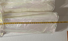 Roberta 90s Y2K Fairy Iridescent‎ Organza Gown NWT Prom Formal White Wedding 7/8
