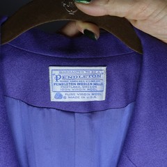 Pendleton 100% Virgin Wool Blazer Purple Women’s 42 Made in USA