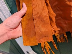🧡 Vintage 1960s–70s Suede Fringe Child’s Western Jacket Vazquez Hecho En Mexico