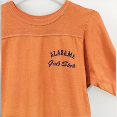 Vintage Champion Blue Bar Alabama Girls State Athletic Shirt Orange