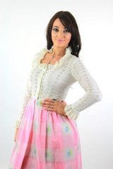 Vintage VTG 60s hippie boho dress pink white gingham print