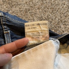 Vintage Levi’s 501xx Made in USA Women’s Distressing Size 29×36 Fit 27×28 Blue