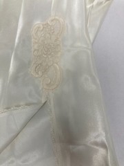 Halston Polyester White (Pearl) Lace Lingerie Nightgown XL Sleeveless With Tag