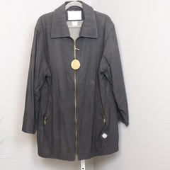 Vintage Blue Willi’s Denmark Zip Jacket Coat Gray Organic Cotton NWT Unisex