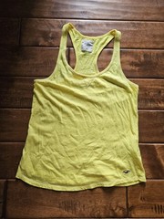 Vintage Y2k Hollister Lounge Flow Racerback Tank Top Yellow Women’s Size M