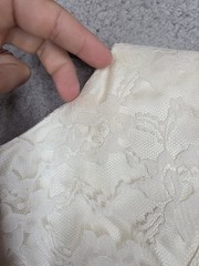 Vintage 80s Ivory Lace Wedding Gown Size 13 Precious Moments Victorian Dress