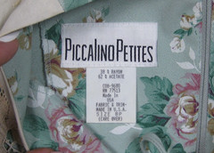 Vintage 80s Piccalino Midi Dress (8 Petite) Prairie Cottagecore Romantic