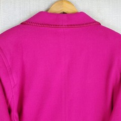 VTG EDDIE BAUER USA Size Large 100% Wool Womens Pink Shawl Barn Chore Coat