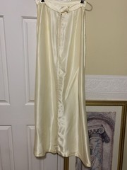 Vintage Maxi Slip Skirt White Ivory Size XS NO Tags (read) 1970’s