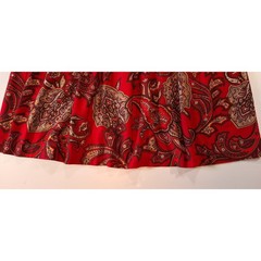 Vintage Kathie Lee A-Line Maxi Skirt Women’s Size 16 Paisley Pleated Made In USA