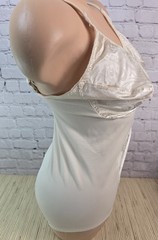 Vintage Lady Manhattan 40C Shaper Bodysuit Teddy Body Briefer Girdle Beige