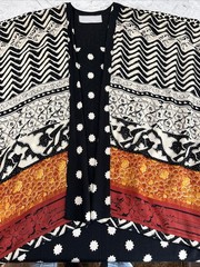 Vintage Platinum Dorothy Schollin Jacket Kimono Blazer Artistic Boho Style