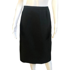 Rare Vintage 1960s Seymour Fox Black Wool Skirt Suit Size Medium