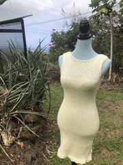 Vintage Hand Knitted Elegant Dress