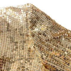 Stenay Vintage Sequined Evening Jacket Small Gold 100% Silk Lightweight Lined