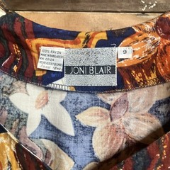 Vintage Floral Dress by Joni Blair Sz 9