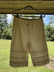 Vintage Sears Bloomers Pettipants Large Cream Lace Coquette Cottagecore Granny