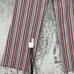 Vtg 70s Levis For Gals Big E Sta-Prest Striped Bell Bottom Pants Pink 26×30